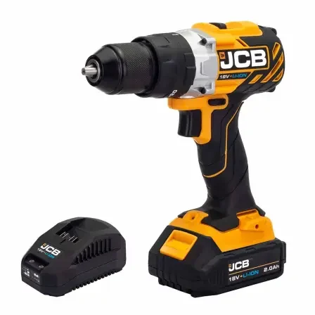 JCB 18BLCD-2XB-E fúró-csavarozó 18 V, 65 Nm, 2 Ah akkuval, táskában