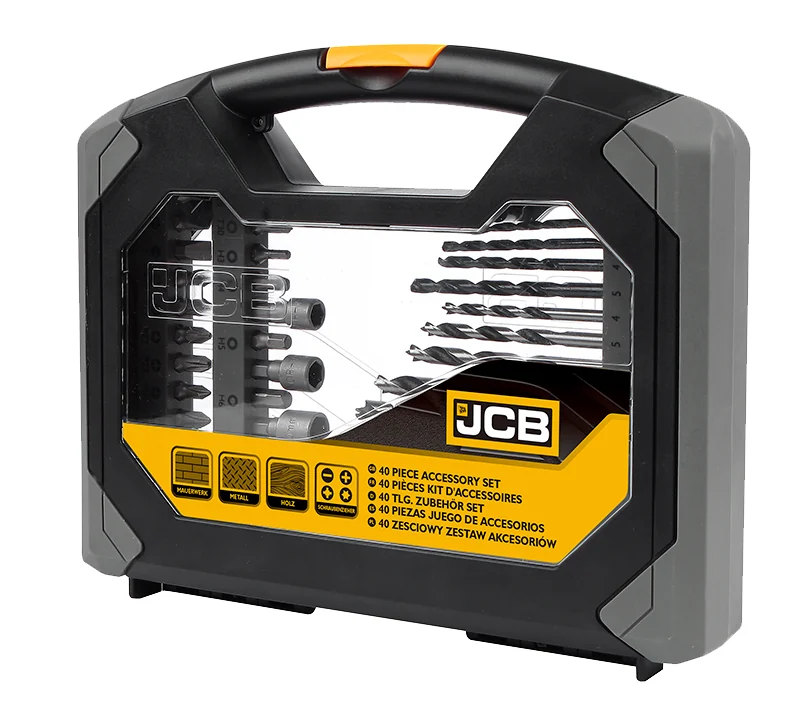 JCB PTA40 fúrószár- és bitkészlet 40 db