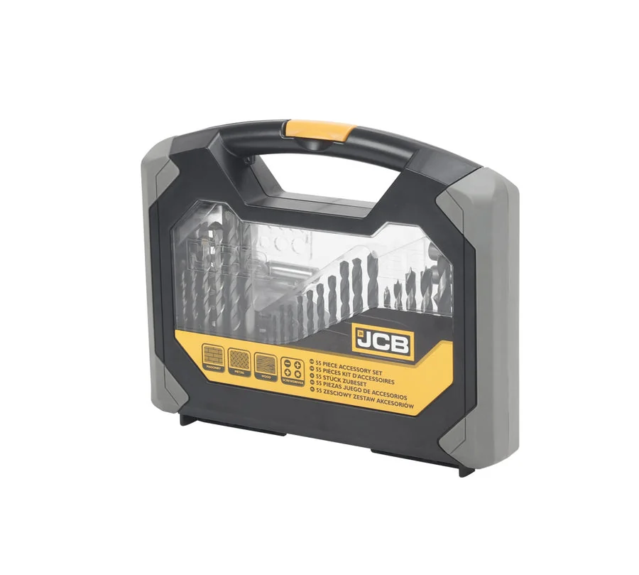 JCB PTA55 fúrószár- és bitkészlet 55 db